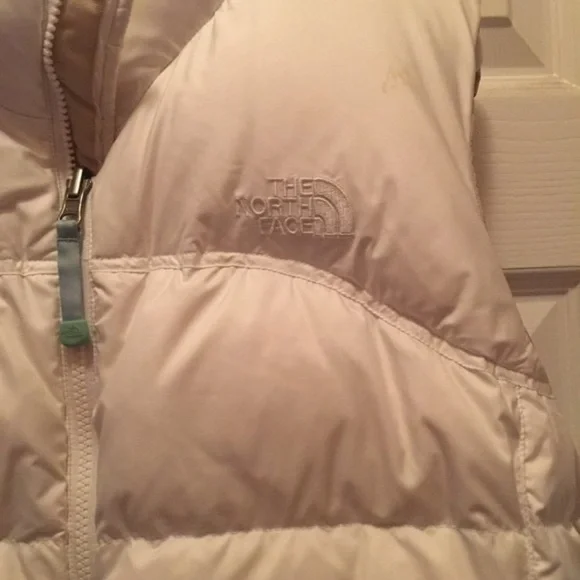 North Face 96 Retro Nuptse Down Puffer Vest 700 White Large Mint Condition - Picture 4 of 11